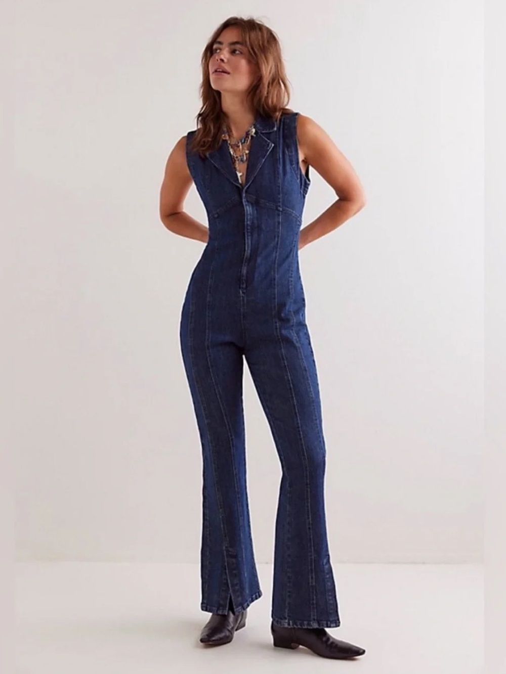 Free People Ring The Alarm CRVY Jumpsuit